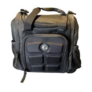 6 Pack Fitness Innovator MINI Black meal prep bag lunch box